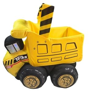 Tonka Yellow Plush Construction Vehicle Esster Basket